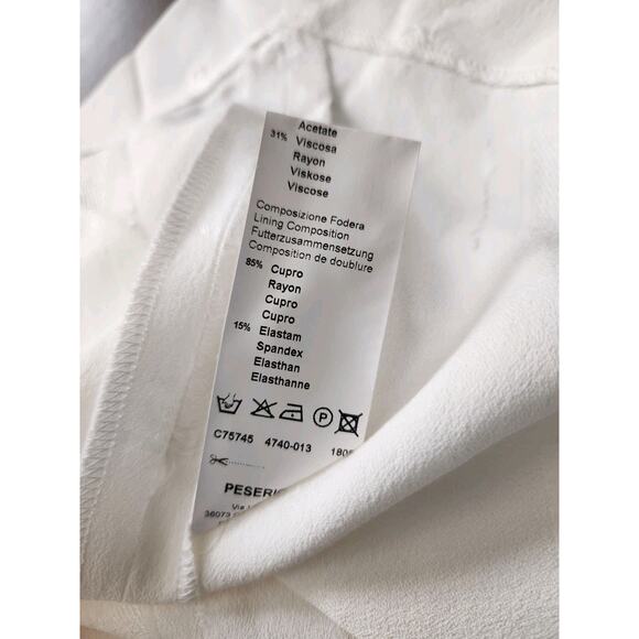 NWT Carolina Freese White Distressed Midi Dress Size 46 Italy Lagenlook Resort - Picture 7 of 11